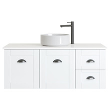 Victoria 1200mm White Wall Hung Single Vanity Unit